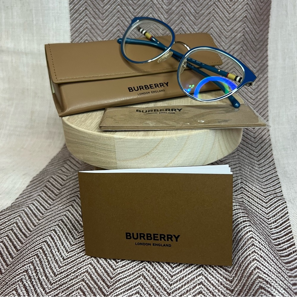 Burberry Blue and Tan Women's Glasses